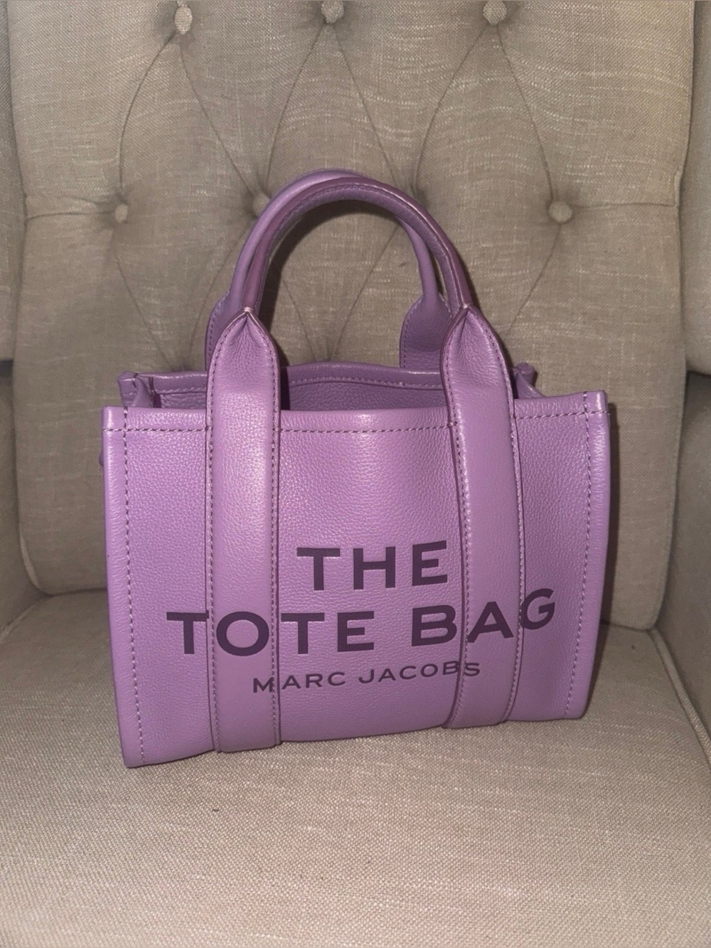 Marc Jacobs Lavender Purple Mini Tote with Bold Logo